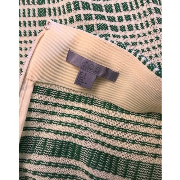 COS Mid Green Checked Jacquard Knit Skirt - Picture 4 of 6